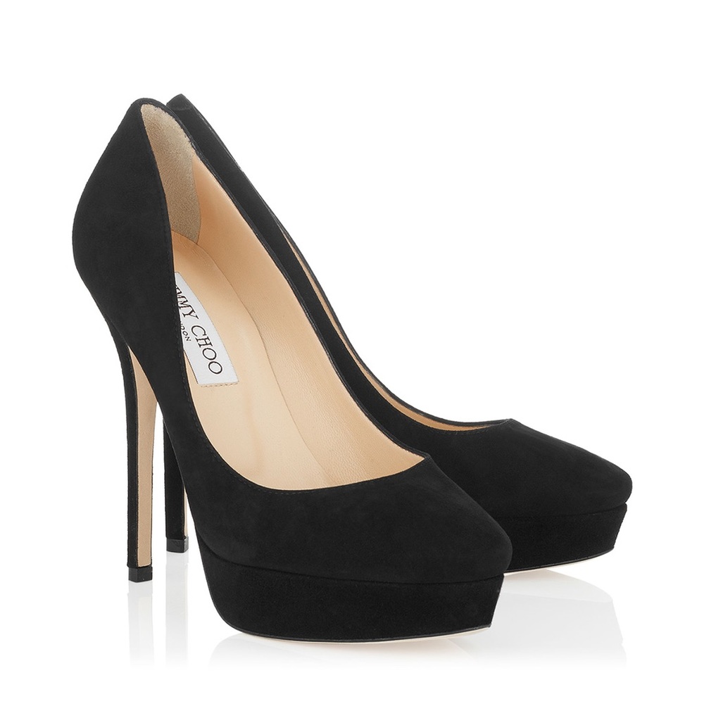 Jimmy Choo black platform pumps